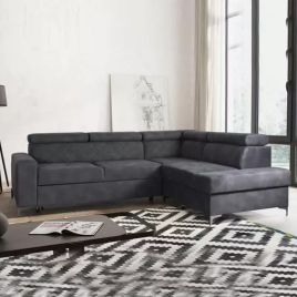 Corner Sofabed - ARMAGH 5 Seater L Shaped Right Hand Facing - Grey