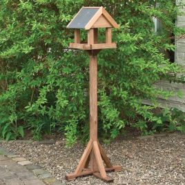 Premium Windrush Bird Table with Four Sided Apex Roof