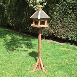Premium Laverton Bird Table with Four-Sided Apex Roof