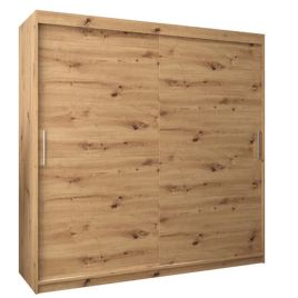 Sliding Wardrobe - TIVERTON 2 Door Wardrobe Natural Finish 200cm