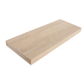 SHEVIX Box Shelf Wood Floating Shelf Display Storage - Oak, 60cm