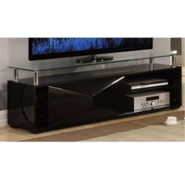 Centralia High Gloss TV Cabinet - Black