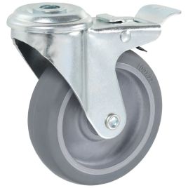 Bolt Hole Swivel Casters 12 Pcs 100mm