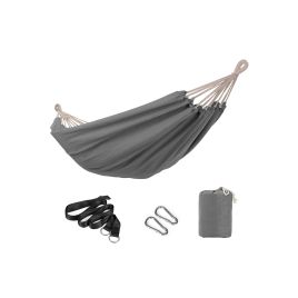 Hammock Swing - VELRA Hammock with 2 Mounting Straps and Carabiner - Grey