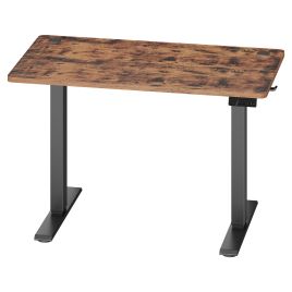 OXWICK Height Adjustable Electric Standing Desk - Rustic Brown