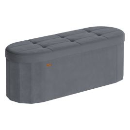 WALHAM Storage Ottoman Bench 110L - Slate Grey