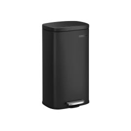 Black Step-On Trash Can for Kitchen