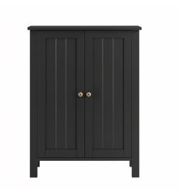 BRISTOWELL Double Door Bathroom Cabinet - Black