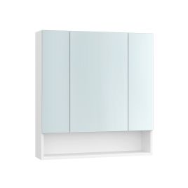 Mirror Cabinet - GRASO Bathroom 70 cm Wide with Shelve - White