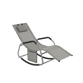 Outdoor Lounger - TARNA Recliner Anti-Tipping Stop - Dove Grey