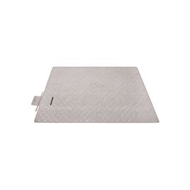 Picnic Blanket 300 x 200 cm Leaf Pattern and Khaki