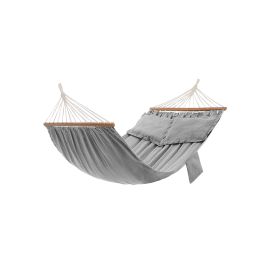 Hammock Swing - FIORAE Double Comfortable Cotton with 2 Pillows - Grey