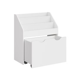 Kids Bookshelf - MODVA Multipurpose Toy Organiser - White