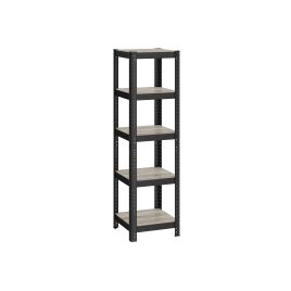 Shelving Unit - TARLIA 37 cm Wide Max Load 400 kg - Greige and Black