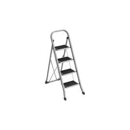 Ladder - MODNOS 4-Step Folding Ladder with Safety Lock - Dove Grey