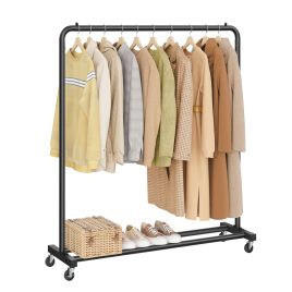 BEKYLE Clothes Rack with Wheels - Ink Black
