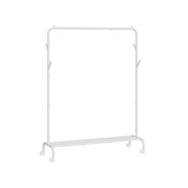 Clothes Rail - FIONIA Heavy Duty Metal Frame Clothes Organizer - White