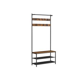 Coat Stand with Shoe Bench