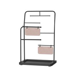 Jewellery Stand - AVOLIA 6 Hanging Rod Display - Black