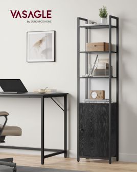 FEXURA Bookcase with Doors - Black