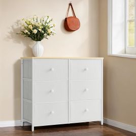 VERRA White Oak Chest of Drawer - Medium-sized, 6 Drawers