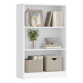 CHTECA Bookcase with Adjustable Shelves - Cloud White