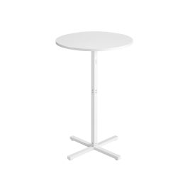 Bar Table - MARRA Metal Frame 60 x 60 x 104.5 cm - Snow White