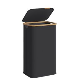 LEVYLA Laundry Hamper with Lid 100L - Ink Black