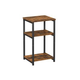 3-Tier End Table with Steel Frame
