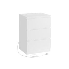 Bedside Table - ISLIN Nightstand Cloud White 40cm