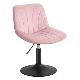 ELXYPE Height Adjustable Dressing Table Chair with Back - Jelly Pink