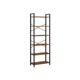 6-Tier Industrial Bookcase Storage Unit