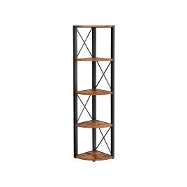 VASAGLE 5 Tier Multipurpose Corner Shelf