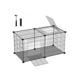 82 x 41 x 41 cm Small Animal Cage Black
