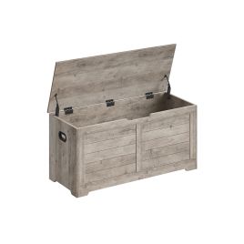 Storage Chest - NOVDA Wide 100cm with Safety Hinge - Heather Greige