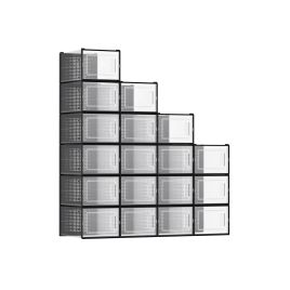 ASTRAH Shoe Storage - 18 Pair Storage Organiser Small Sized Shoe Storage - Black