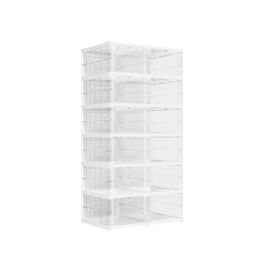 LUMRA Shoe Box - 12 Pack Stackable Tall Large Sized ShoeBox - Cloud White
