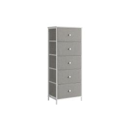 FINRAE Dove Grey Chest of Drawer - Medium-sized, 5 Drawers