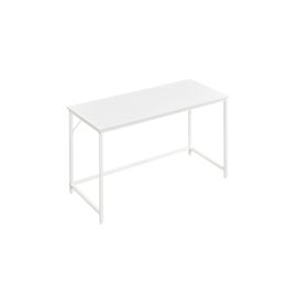 Office Desk - FINLIA Small Workstation Maple White - White