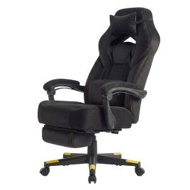 ORDOSU Gaming Office Chair with Footrest - Black