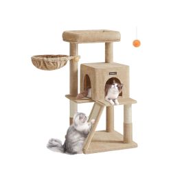 Cat Tree - AVORAE Widened Perch Large Cat Tree - Camel Brown