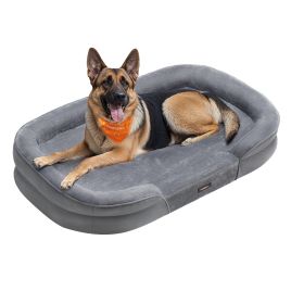 RODOTE Extra Large Orthopaedic Dog Sofa Bed - Light Grey