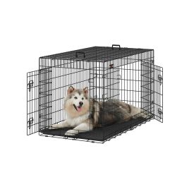 Puppy Cage - MODNA Foldable 2 Door Cage - Black