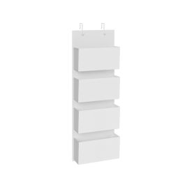 Storage Organiser - ORAVAS Over-Door Storage with Multiple Pockets - White