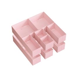 Drawer Organisers - AVOVA Foldable Fabric Set of 12 - Jelly Pink