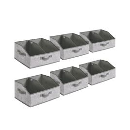 Storage Boxes - MONON Collapsible Set of 6 Cattail Grey