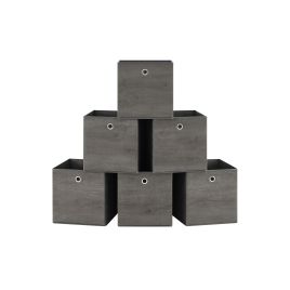 Set of 6 Non-Woven Fabric Box (30 x 30 x 30 cm) with Handle