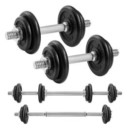 TENAPE Adjustable Cast Iron Dumbbells - Black