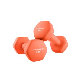 Set of 2 Dumbbells 2 x 3 kg Orange