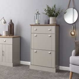 Kendal Deluxe Shoe Cabinet Grey